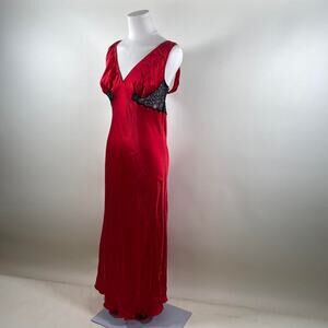 Vintage soma red slip dress